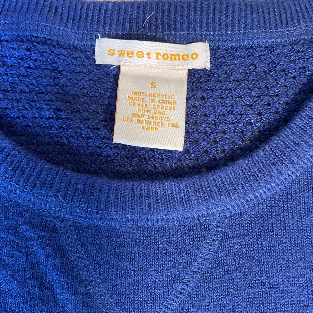 Sweet Romeo Navy Sweater - Picture 6 of 6